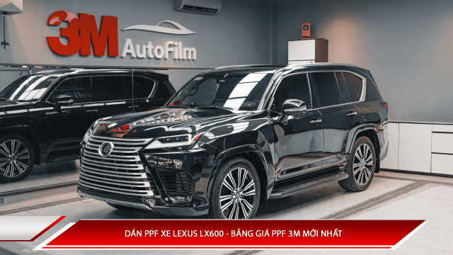 Dán PPF xe Lexus LX600 - Bảng giá PPF 3M mới nhất