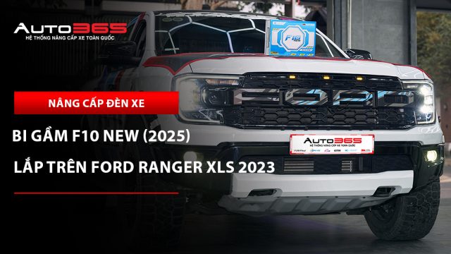 Ford Ranger XLS 2023 lắp X-Light F10 New 2025 cho đèn gầm 