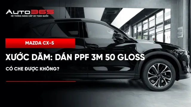 Mazda CX-5 đã có xước dăm: dán PPF 3M 50 Gloss có che được không?
