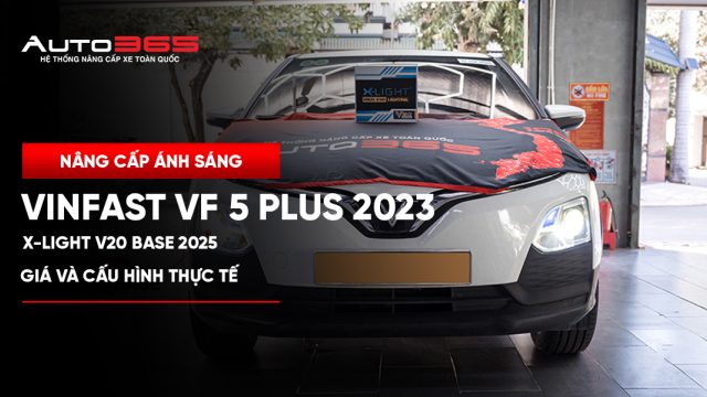 VinFast VF 5 Plus 2023 lắp Bi LED X-Light V20 Base 2025: Giá và cấu hình thực tế