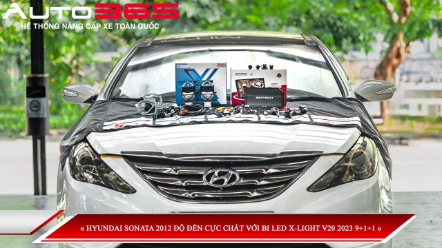HYUNDAI SONATA 2012 ĐỘ ĐÈN CỰC CHẤT VỚI BI LED X-LIGHT V20 2023 9+1+1