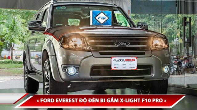 FORD EVEREST ĐỘ ĐÈN BI GẦM X-LIGHT F10 PRO