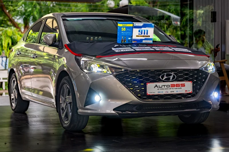 Hyundai Accent Do Den Bi Led X Light 911 Va NaoEvo S8 Pro 16