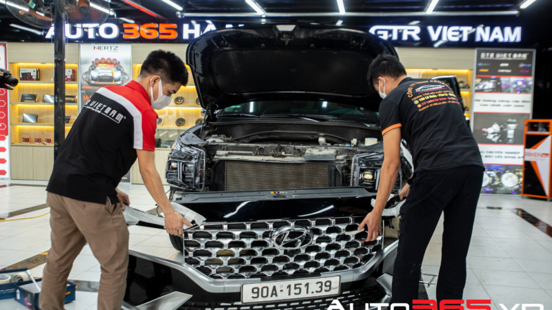 TRẢI NGHIỆM ĐỘ ĐÈN CHO HYUNDAI SANTAFE 2022 THẾ HỆ MỚI