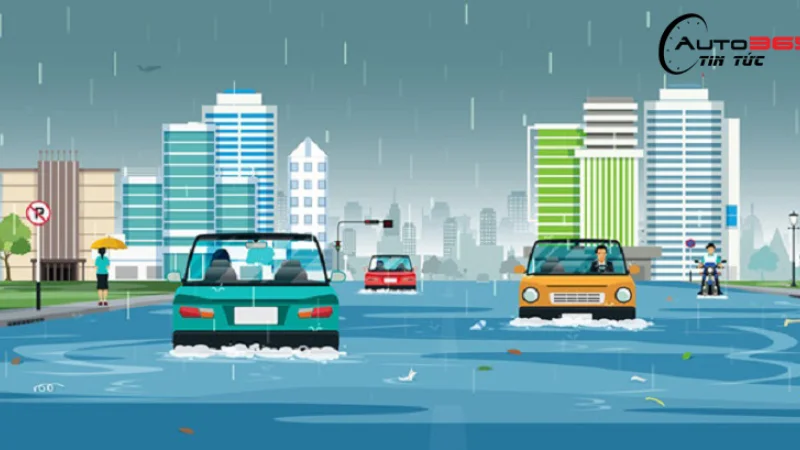 CÁCH PHÂN BIỆT VÀ XỬ LÝ KHI XE Ô TÔ BỊ NGẬP NƯỚC, THUỶ KÍCH
