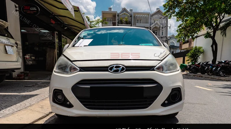 TĂNG SÁNG HYUNDAI GRAND I10 VỚI BI LED TITAN BLACK