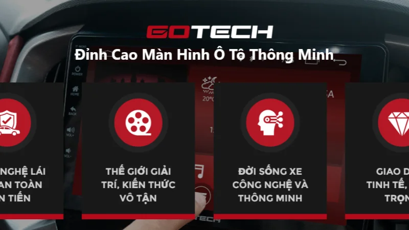 Màn hình DVD Gotech – Tích Hợp Cả Thế Giới Trong Tầm Tay