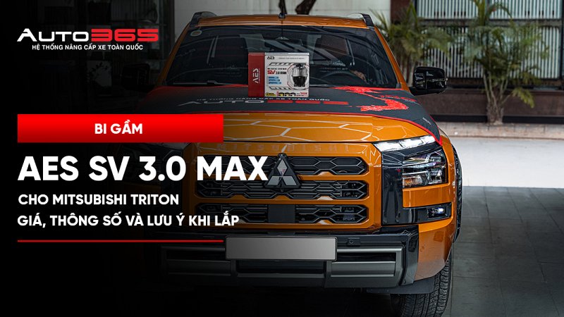 Bi gầm AES SV 3.0 Max cho Mitsubishi Triton: giá, thông số và lưu ý khi lắp