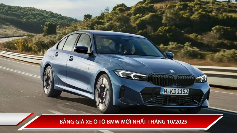 Bảng giá xe ô tô BMW mới nhất tháng 10/2025