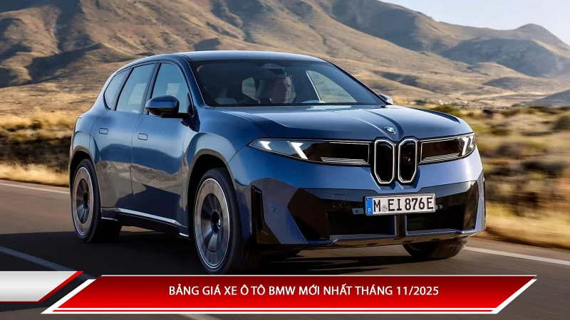 Bảng giá xe ô tô BMW mới nhất tháng 11/2025