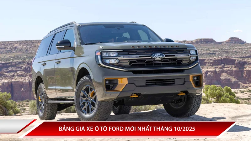 Bảng giá xe ô tô Ford mới nhất tháng 10/2025