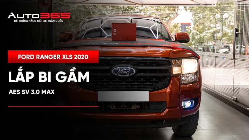 Ford Ranger XLS 2020 lắp bi gầm AES SV 3.0 Max
