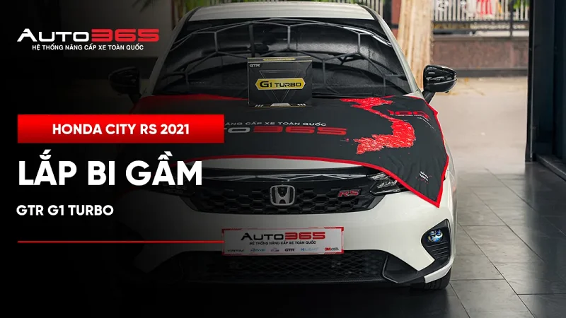 Honda City RS 2021 lắp bi gầm GTR G1 Turbo