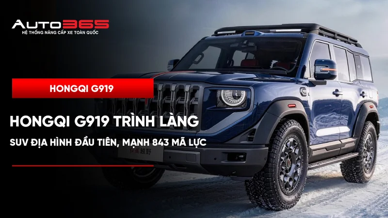 Hongqi G919 trình làng: SUV địa hình đầu tiên, mạnh 843 mã lực 