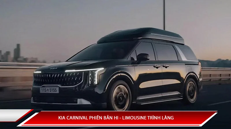 Kia Carnival phiên bản Hi-Limousine trình làng