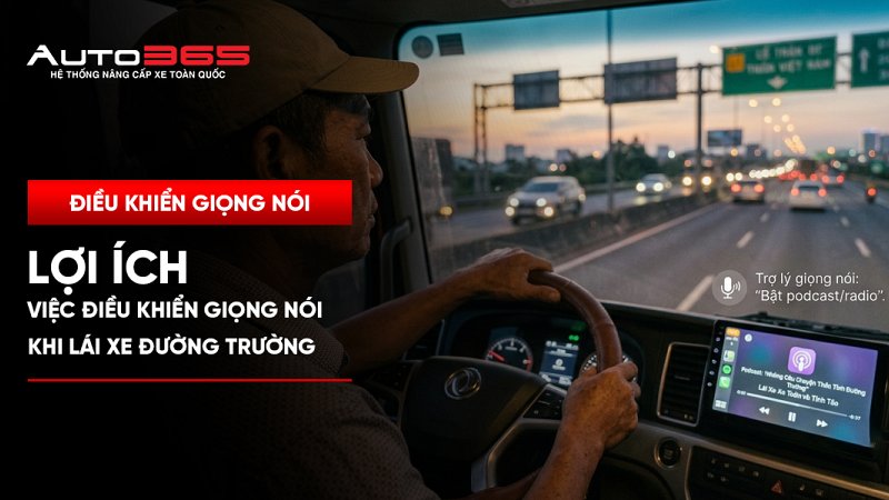 Lợi ích của việc điều khiển giọng nói khi lái xe 
