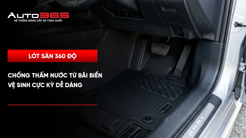 Lót sàn 360 độ: Chống thấm nước từ bãi biển, vệ sinh dễ dàng
