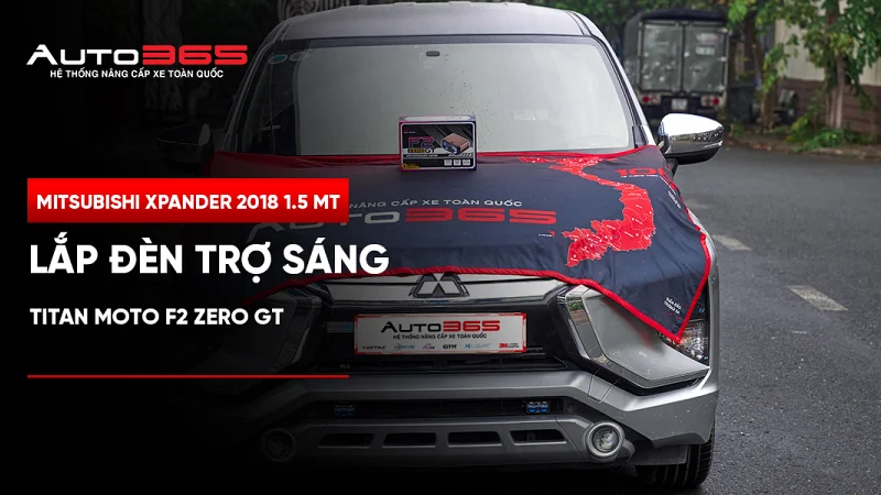 Mitsubishi Xpander 2018 1.5 MT lắp đèn trợ sáng Titan Moto F2 Zero GT