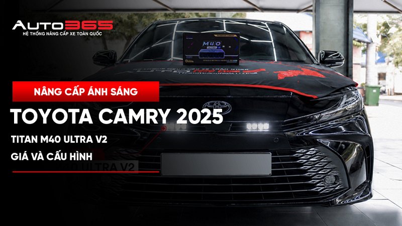 Toyota Camry 2025 lắp đèn trợ sáng Titan M40 Ultra V2 dạng rời