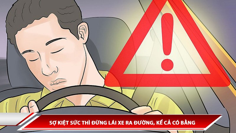 Sợ kiệt sức thì đừng lái xe ra đường, kể cả có bằng