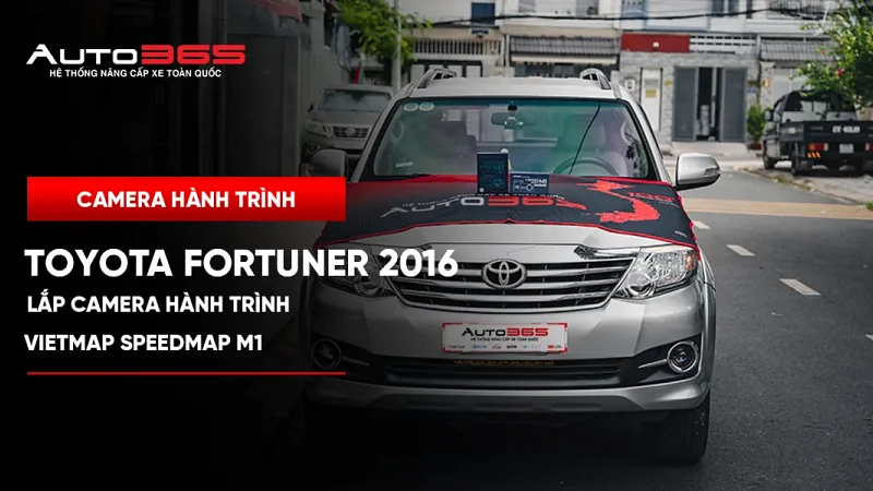 Toyota Fortuner 2016 lắp Vietmap SpeedMap M1 | Auto365 