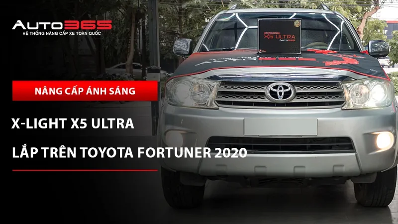 Toyota Fortuner 2020 2.7V 4x4 AT lắp đèn chính X-Light X5 Ultra