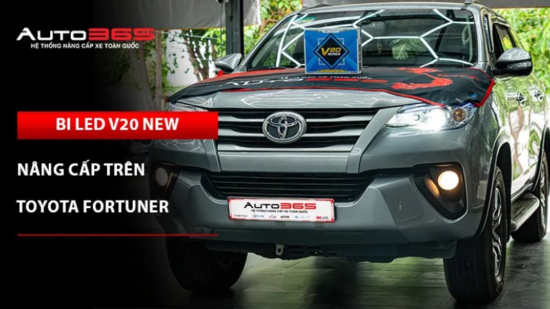 Toyota Fortuner lắp Bi LED X-Light V20 New: giá, thông số và lưu ý khi nâng cấp