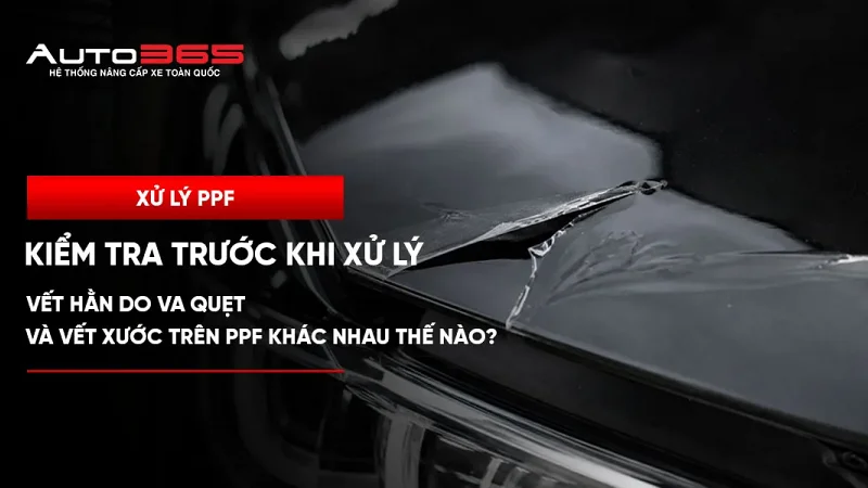 Vết hằn do va quẹt và vết xước trên PPF khác nhau thế nào? Cách kiểm tra trước khi xử lý