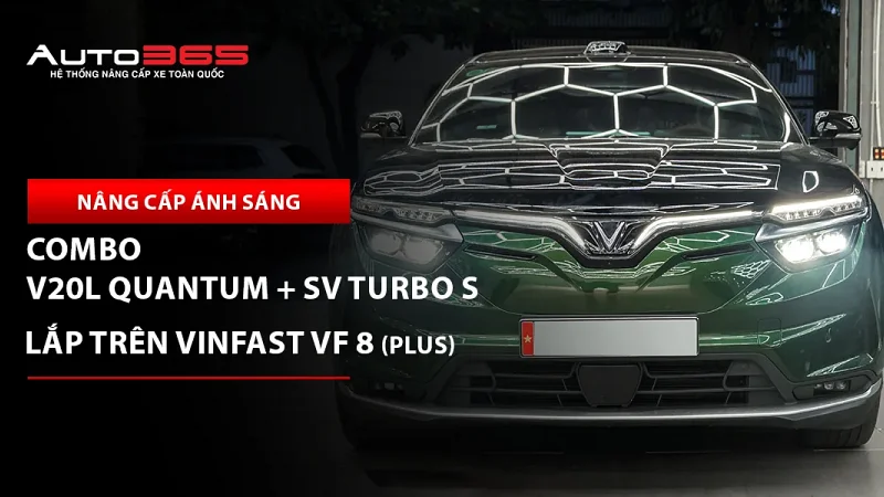 VinFast VF 8 2024 Plus lắp combo V20L Quantum và AES SV Turbo S