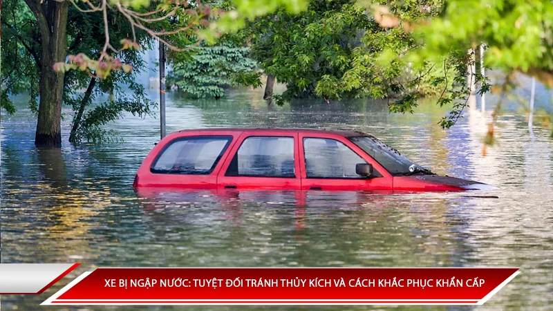 Xe bị ngập nước: Tuyệt đối tránh thủy kích và cách khắc phục khẩn cấp