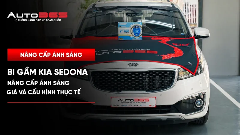 Bi gầm Kia Sedona: Giá và cấu hình thực tế