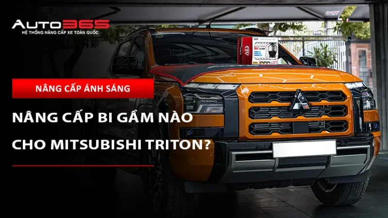 Bi gầm Mitsubishi Triton: Giá và cấu hình thực tế
