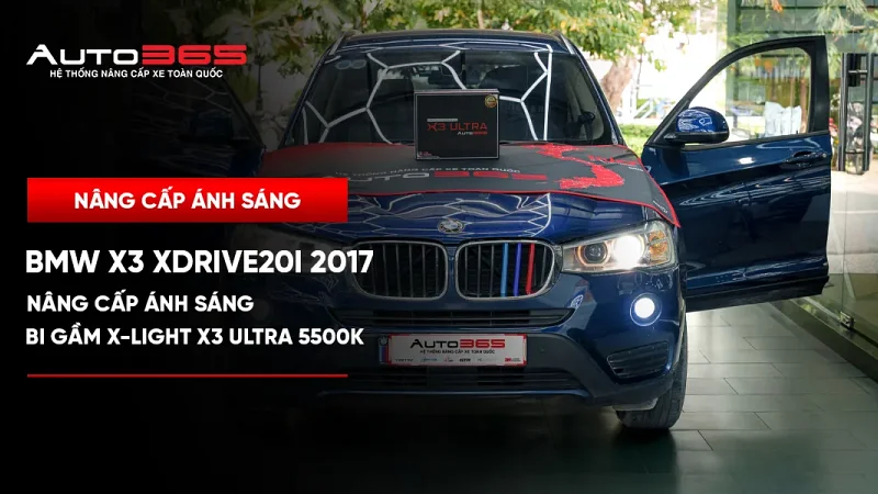 BMW X3 xDrive20i 2017 lắp bi gầm X-Light X3 Ultra 5500K