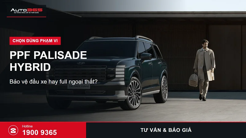 Dán PPF Hyundai Palisade Hybrid giá bao nhiêu? Nên dán đầu xe hay full xe?