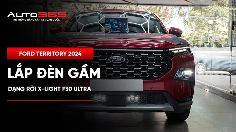 Ford Territory 2024 lắp đèn gầm dạng rời X-Light F30 Ultra