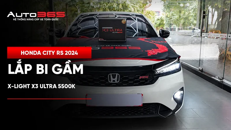 Honda City RS 2024 lắp bi gầm X-Light X3 Ultra 5500K