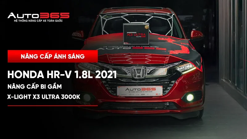 Honda HR-V 2021 lắp bi gầm X-Light X3 Ultra 3000K