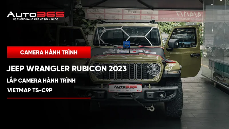 Jeep Wrangler Rubicon 2023 lắp camera hành trình Vietmap TS-C9P
