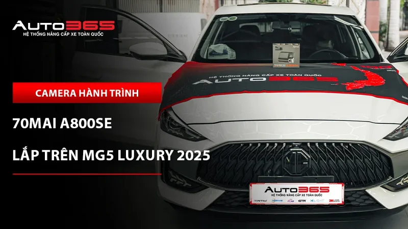 MG5 Luxury 2025 lắp 70mai A800SE hai kênh