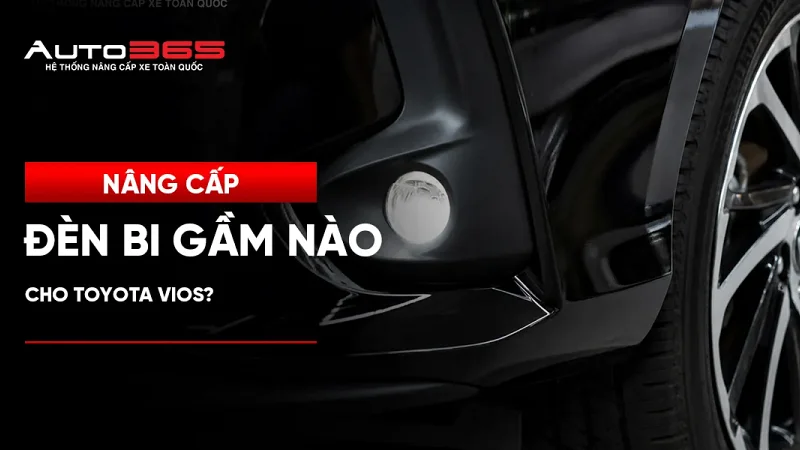 Nâng cấp đèn bi gầm nào cho Toyota Vios?