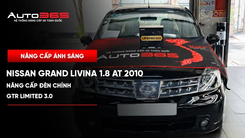 Nissan Grand Livina 2010 nâng cấp đèn chính GTR Limited 3.0
