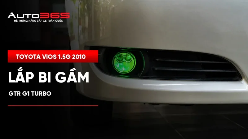Toyota Vios 1.5G 2010 lắp bi gầm GTR G1 Turbo