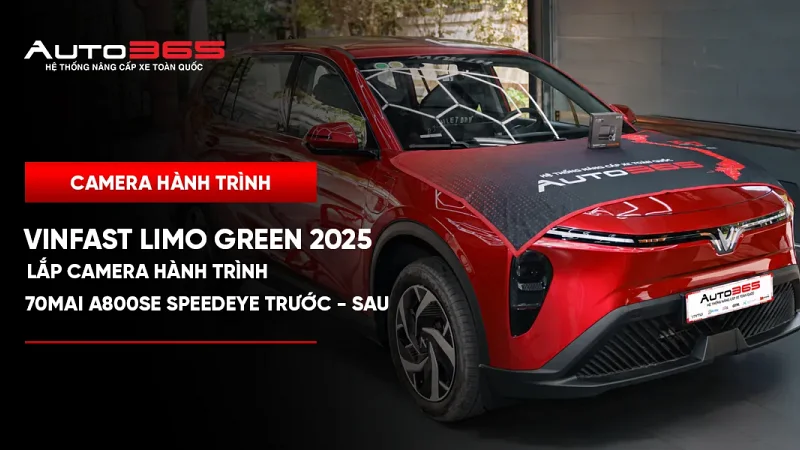 VinFast Limo Green 2025 lắp 70mai A800SE SpeedEye trước–sau