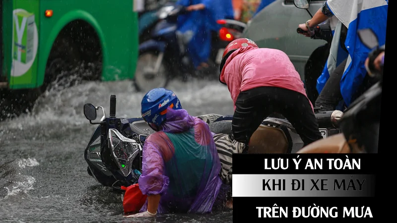 NHỮNG NGUYÊN TẮC LÁI XE MÁY ĐƯỜNG TRƠN TRƯỢT 
