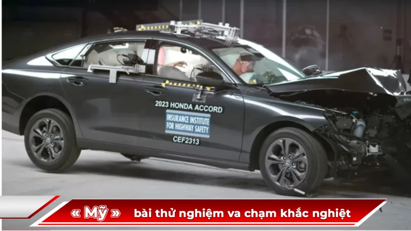 CHỈ MỘT MẪU SEDAN CỠ TRUNG QUA ĐƯỢC BÀI THỬ NGHIỆM VA CHẠM KHẮC NGHIỆT Ở MỸ