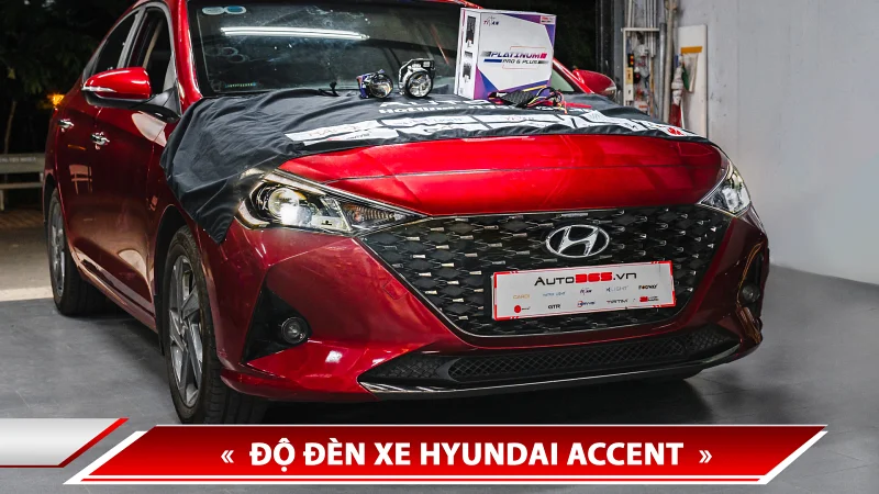 Độ đèn xe Hyundai Accent