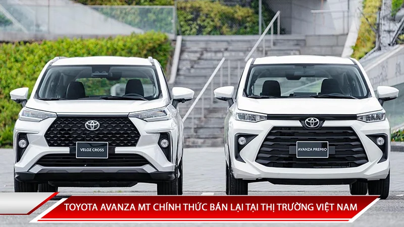 TOYOTA AVANZA PREMIO MT CHÍNH THỨC BÁN LẠI TẠI THỊ TRƯỜNG VIỆT NAM