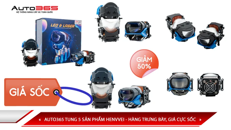 AUTO365 TUNG 5 SẢN PHẨM HENVVEI - HÀNG TRƯNG BÀY, GIÁ CỰC SỐC