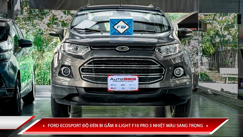FORD ECOSPORT ĐỘ ĐÈN BI GẦM X-LIGHT F10 PRO 3 NHIỆT MÀU SANG TRỌNG