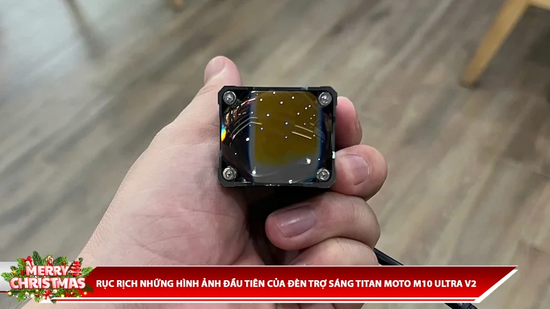 RỤC RỊCH NHỮNG HÌNH ẢNH ĐẦU TIÊN CỦA ĐÈN TRỢ SÁNG TITAN MOTO M10 ULTRA V2